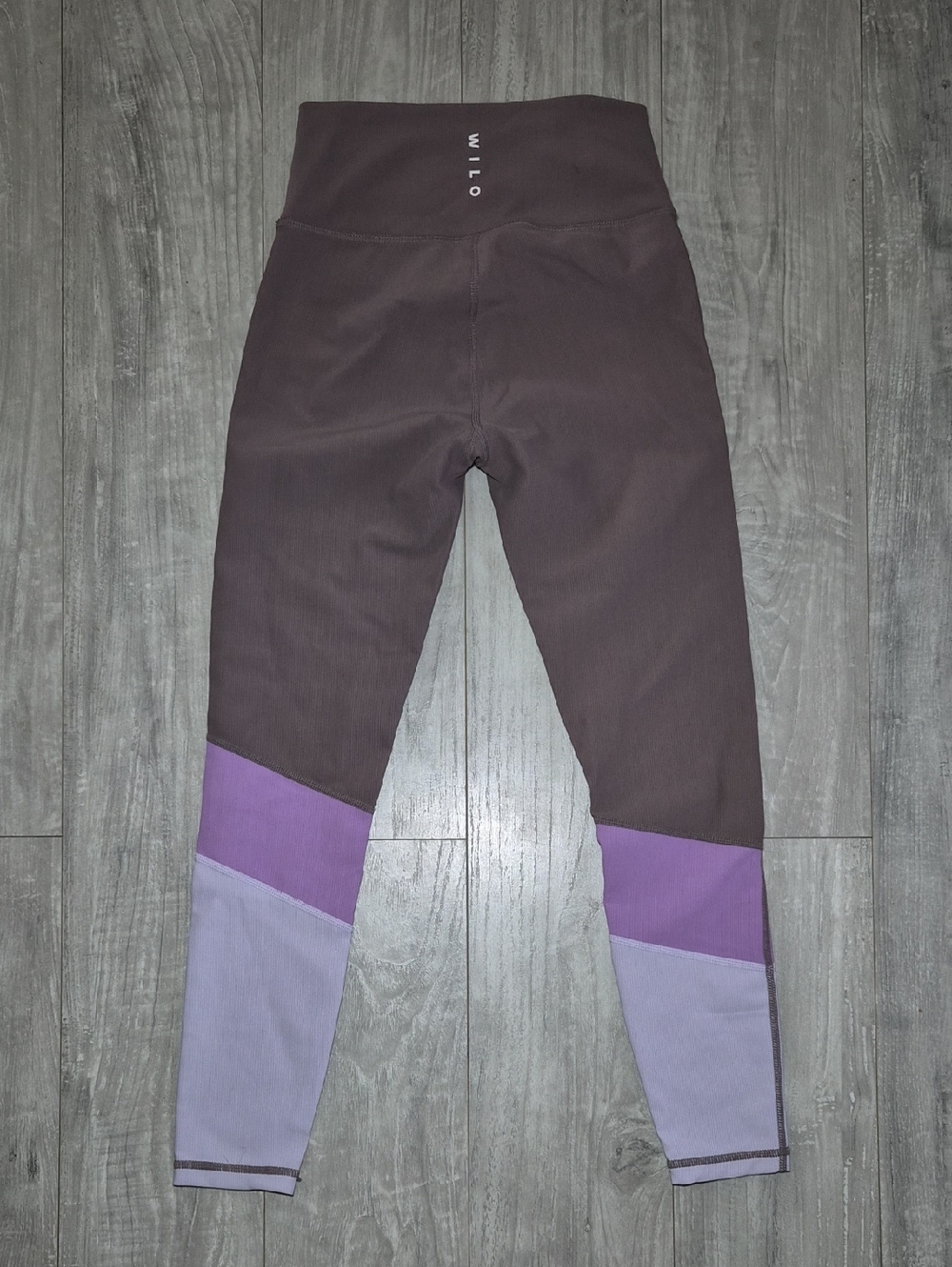 Wilo Dark Purple Colorblock Leggings Small